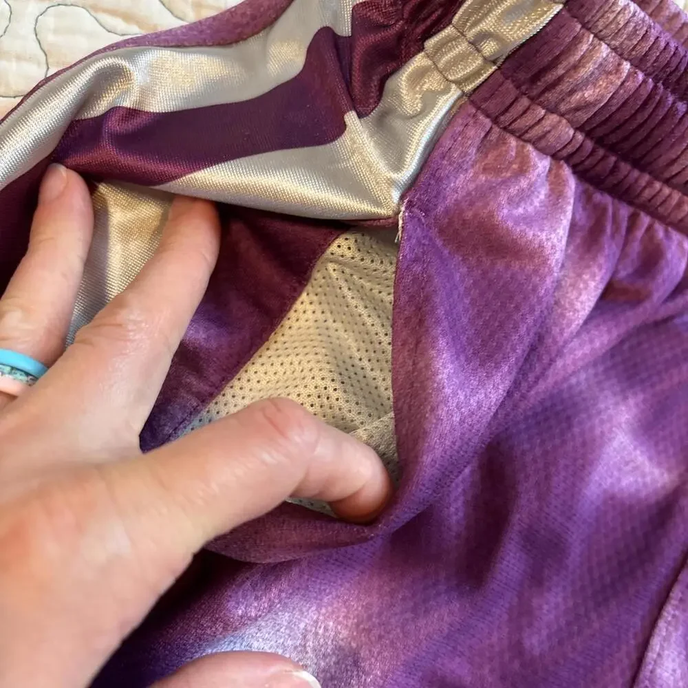 Nike Youth size‎ large Purple and silver Athletic Shorts